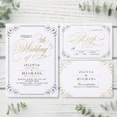 Elegant floury calligraphy bruiloft table number kaart (Personaliseer de collectie van deze zelfstandige maker.)