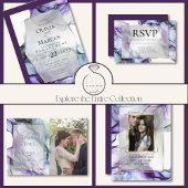 ONTVANGST | Abstracte Waterverf Ink Blauwgroen Ind Kaart