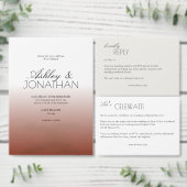 Modern typografisch-centric huwelijk programmakaart (Personaliseer de collectie van deze zelfstandige maker.)