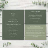 Elegante moderne eenvoudige elementen All-in-One b Kaart (Personaliseer de collectie van deze zelfstandige maker.)