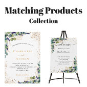 Eucalyptus greenery bedankt voor je bruiloft ronde sticker