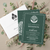 Sage Green Aspen Tree Wedding QR Informatiekaartje (Personaliseer deze collectie van deze onafhankelijke maker. Test)