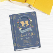 Sla de datum bibliotheek trouwboeken uitnodigingen