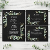 Botanische Eucalyptus Goudblad Modern Design Briefkaart (Personaliseer de collectie van deze zelfstandige maker.)