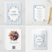 Mooie Tijdloze Retro bruiloft uitnodigingen