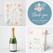 Speelse Retro Roze Trouwstickers Ronde Sticker