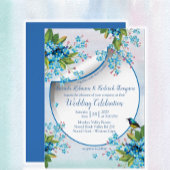 Blauw groen & zachte roze kaart