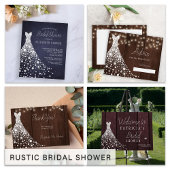 Trouwjurk Navy Blue Chalkboard Virtual Shower Kaart