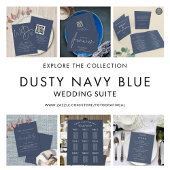 Budget Dusty Navy Blue Wedding Evening