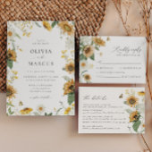 Boho Zonnebloem Gouden Stralen Bloemen Elegante Br Save The Date