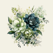 Gele bloemen groen transparantie lijst bruiloft kaart