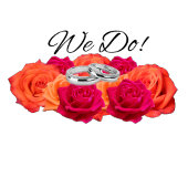 Sinaasappel en roze-bloesems en Brilliance-servett Servet