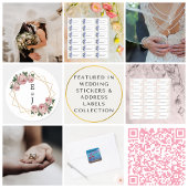 Het adres van de Gast van de bruiloft voegt NaamEt Sticker