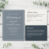 Minimalistisch Script Leger Groene bruiloft recept Menu (Personaliseer de collectie van deze zelfstandige maker.)