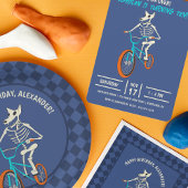 Werewolf Skeleton on a BMX Bike Personalized Waterfles