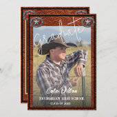 Westerne Leather Afstuderen Envelope Retourlabels Etiket