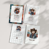 Aangepaste western cowboy verjaardag pokerkaarten