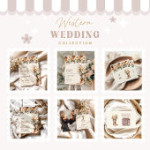 Westerne Laarzen Bloemen Terracotta Huwelijk Save The Date