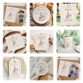 Westerne cowboy eerste rodeo 1e verjaardag ronde sticker