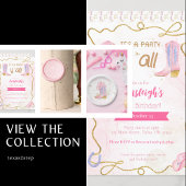 Cowgirl Boot Western Verjaardag Cadeaulabel