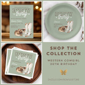 Dirty Thirty Rodeo Sage Green 30ste verjaardagsfee Servet