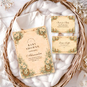 Western Desert Horseshoe Baby Shower Kaart