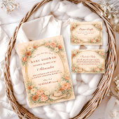 Western Floral Cowgirl Diapper Raffle Informatiekaartje