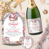 Westerne kleine cowgirl roze kust Baby shower Cadeaupapier