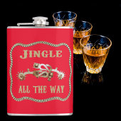 Westerne Cowboy Spurs Jingle helemaal rood Stropdas