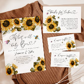 Bee Sunflower Geslacht onthullen stembord Poster