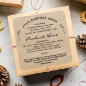 Rustieke Cookies Label Cottage Bakery Verpakking