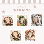 Whimsical Autumn Forest Romance bruiloft Save The Date