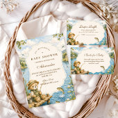 Whimsical Beer Vis Baby Shower Kaart