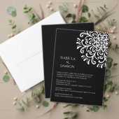 Whimsical wit op zwart bloeiende bruiloft bedankdoosjes (Personaliseer deze collectie van deze onafhankelijke maker. Test)