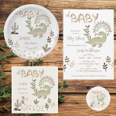 Boho whimsical dinosaur oh baby baby shower bedankdoosjes