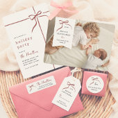 Whimsical Hand getrokken boog minimalistische fami Zelfinktende Stempel