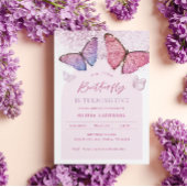 Little Butterfly 1st Birthday Time Capsule Sign. Reclamebord Met Voetstuk