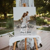 Elegant Calligraphy Wedding Seating Chart Poster