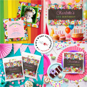 Whimsical Spring Flowers Garden Custom Letterhead Briefhoofd Sjabloon