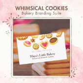 Whimsical Cookie Bakery Leave a Review QR Code Visitekaartje