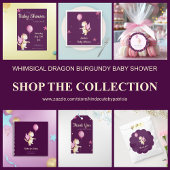 Leuke bordeaux roze ster ruimte meisje partij servet