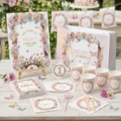 Sprookjesachtige feeëntuin 1e verjaardag  cadeaupapier