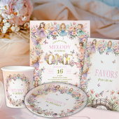 Neef van de feeëntuin 1e verjaardagsfeest t-shirt