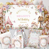 Whimsical Flower Fairy 3rd birthday Banner