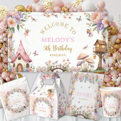 Whimsical Flower Fairy 5th birthday Banner