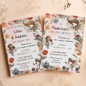 Blondine Fairy Verjaardag Enchanted Forest Bedankkaart