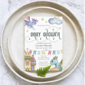 Waterverf roze streep en gouden polka dot papieren bordje