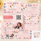 Whimsical bloemenschattig classy huisdier oppas ho visitekaartje