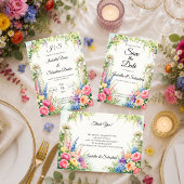 Trouwfeest Romantiek in de Tuin Save The Date