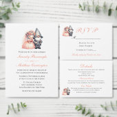 Whimsical Gnome Oranje Trouwtafel Nummer Reclamebord Met Voetstuk (Personaliseer de collectie van deze zelfstandige maker.)